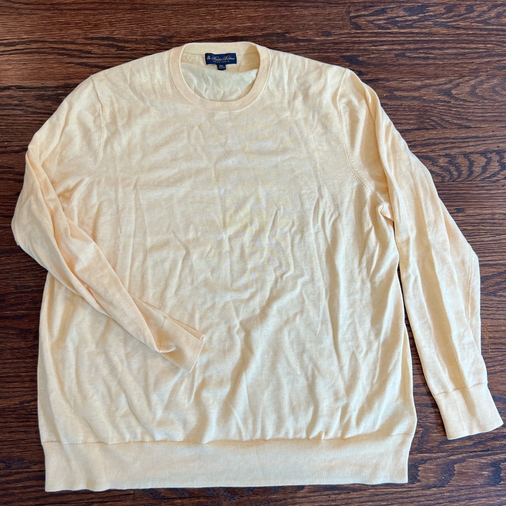 Yellow Brooks Brothers XXL Men's Sweater